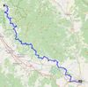 Il percorso della Via Setteponti per mountain bike