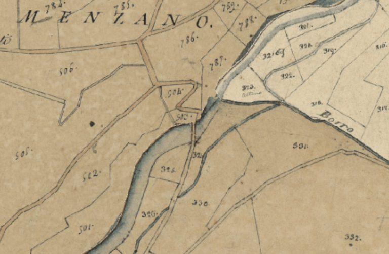 Il ponte antico di Pian di Scò usato fino ai primi del XVIII secolo dalla Sette ponti